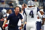 Former Cowboys HC Jason Garrett and Cowboys QB Dak Prescott